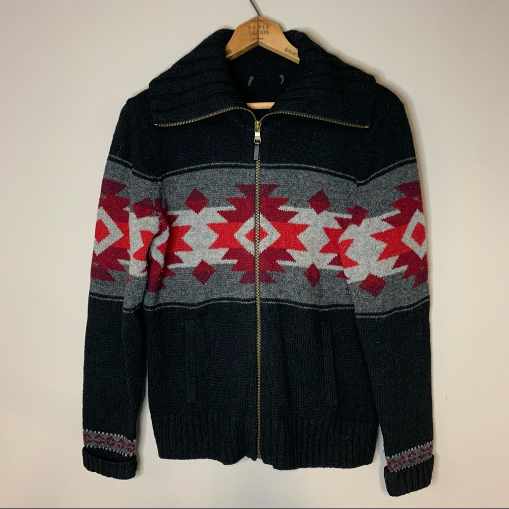 Ralph Lauren Jeans Co Southwestern Lambswool Cardigan Sweater